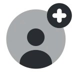 User Cirlce Add SVG Icon
